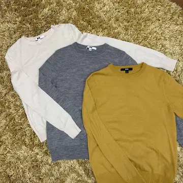 유니클로 니트 스웨터 S 3개 세트