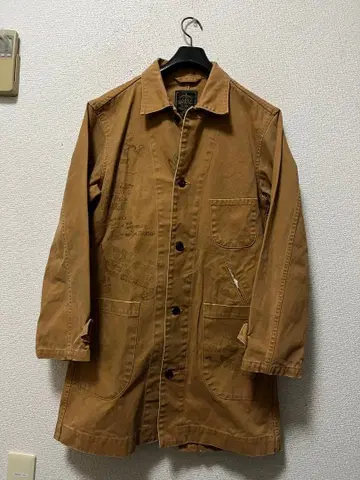 GYPSY&SONS 덕지 낙서풍 프린트 샵코트 /M 카멜