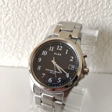세이코 ALBA 알바 남성용 전파 솔라 스테인리스 비즈니스 포멀 신사