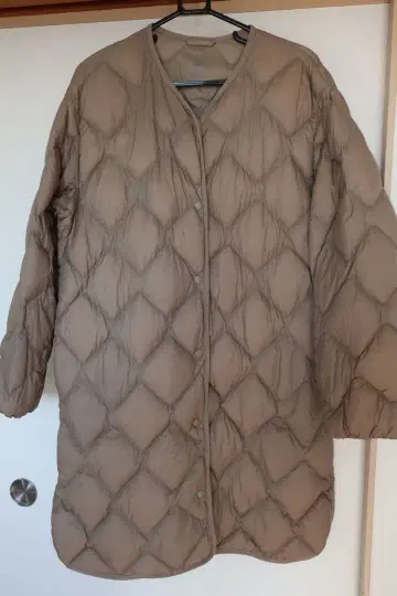 UNIQLO 울트라 라이트 다운 릴랙스 코트 카키 M 사이즈