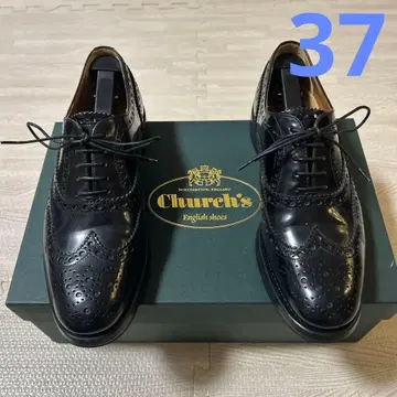 새상품급 church's burwood black 37