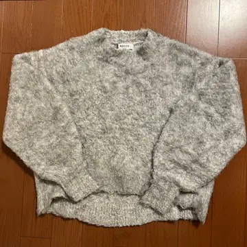 포근포근 크루넥 니트 그레이