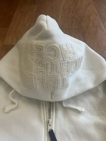 THE NORTH FACE 화이트 풀 집업 후드티