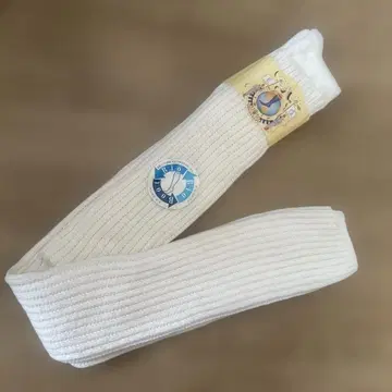 E.G. SMITH 리브 편직 화이트삭스 루즈삭스