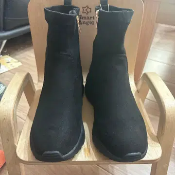 에어 경량 발수 스니커즈 부츠 스웨이드 블랙