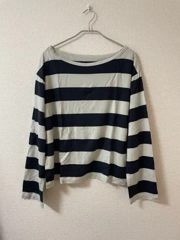 Spick & Span 보트넥 보더 풀오버