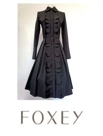 폭시 뉴욕 긴팔 프릴 셔츠 원피스 38