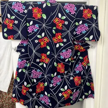 여성용 기모노 네이비색