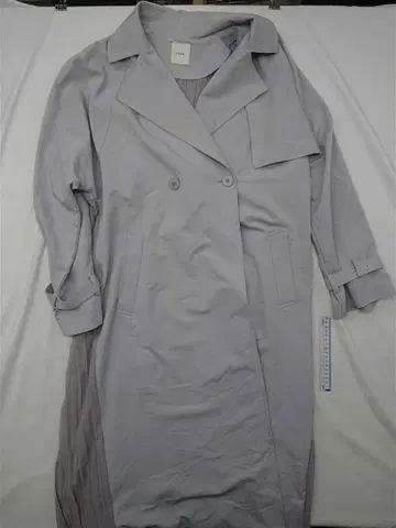 아메리 AMERI 플리츠 절개 트렌치코트 라이트 그레이 계열 여성용