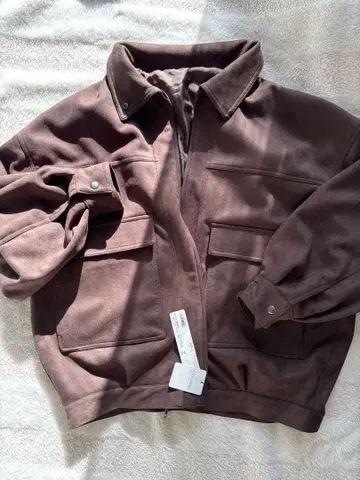 브라운 오버 사이즈 자켓 Heather BIG 블루종 아우터