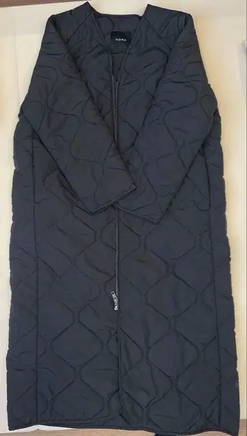 N.O.R.C 퀼팅 롱 코트 블랙 사이즈 2