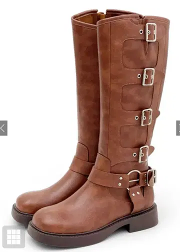 GRL 버클 크림슨 엔지니어 롱 부츠 zr1235 24.5cm