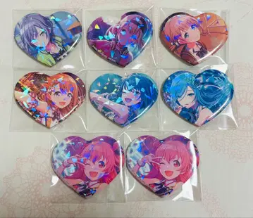 프로세카 키라키라 빅 하트형 캔뱃지 묶음 판매