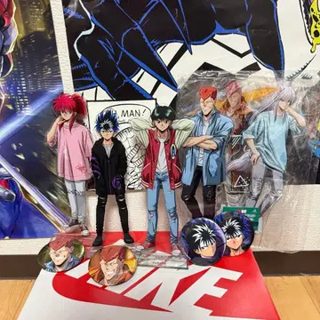 유유백서 뽑기 캔뱃지 라스트상 특대형 아크릴 스탠드