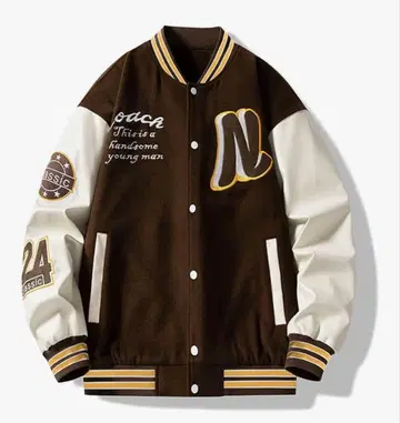 바시티 자켓 자켓 남녀 공용 힙합 남성용