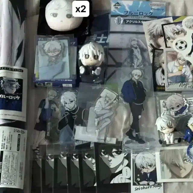 블루록 나기 일괄 아크릴스탠드만쥬태피스트리네무라세타이피규어원화쿠지오야스미