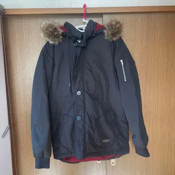 Dmnnd Supply Co. 롱 블랙 다운 자켓 M