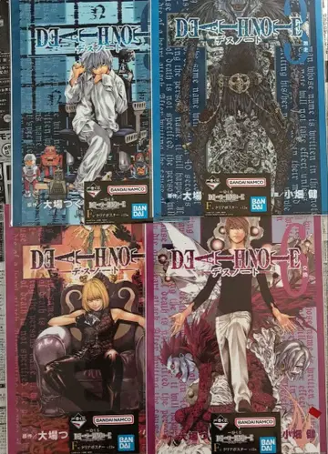 제일복권 DEATHNOTE 데스노트 F상 클리어 포스터 4장 세트