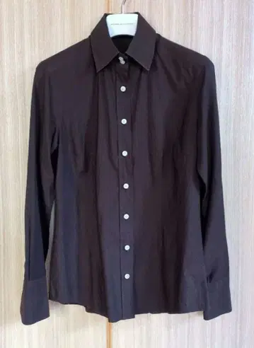 이탈리아제 Kiton 긴팔 셔츠 브라운 사이즈 42