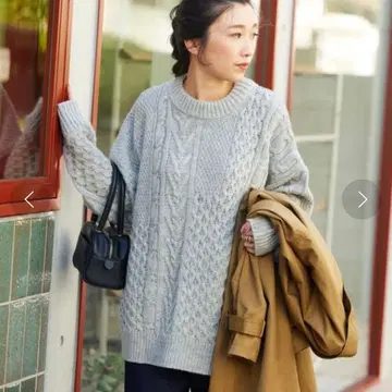 FREAK'S STORE 패치워크 케이블 니트