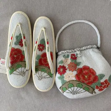 거의 미사용 비즈 조리 백