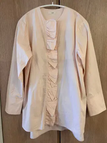 yori 프릴 셔츠 핑크