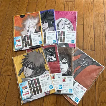 제일복권 나루토 질풍전 이어지는 불의 의지 캐릭터 타월 6장 세트