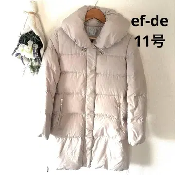 ef-de 에프데 초경량 다운 롱 코트 아이보리 11호