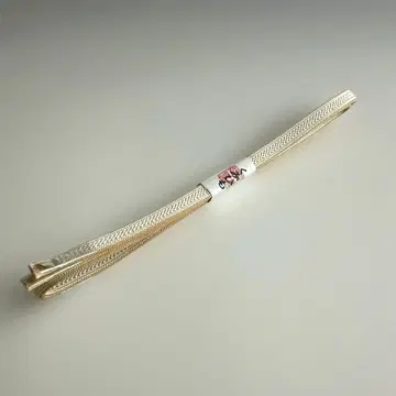 미사용 새상품 오샤레 홍매 삼분끈 옅은 베이지