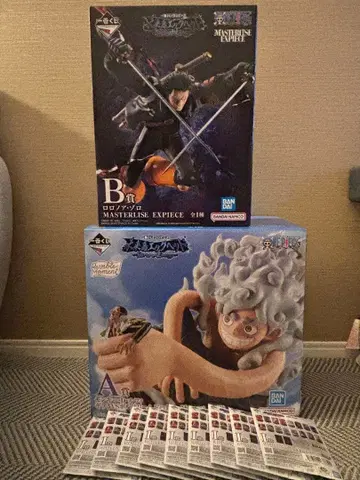 원피스 제일복권 미래섬 에그헤드 A상 & B상 루피 조로