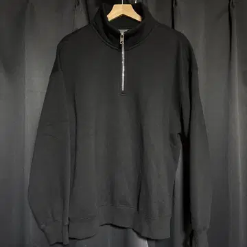 [새상품급] H&M 짧은 기장 헤비웨이트 하프 지퍼 맨투맨 ZARA