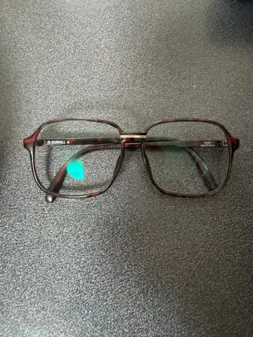 DUNHILL 브라운 플라스틱 프레임 안경