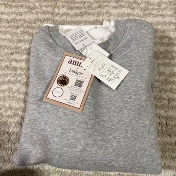 ammy 콜라보 시마무라 오버 사이즈 소매 자수 풀오버 M 그레이