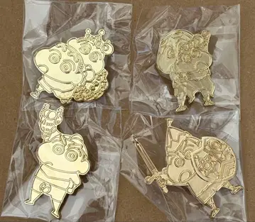 짱구는 못말려(크레용 신짱) 핀 배지 4개 세트