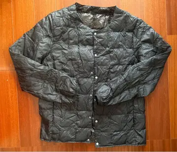 TAION 타이온 크루넥 버튼다운 자켓 이너다운 블랙