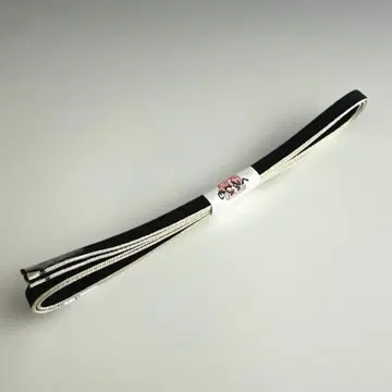 미사용 새상품 오샤레 홍매실 삼분 끈 블랙