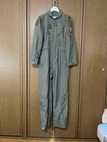 미군 실물 cwu-27p 42L 대령 계급장 부착 아라미드 플라이트 수트