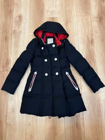 LOVELESS 네이비 밀레 다운 코트 36