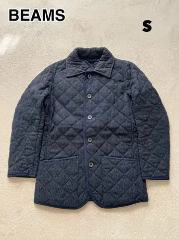 BEAMS HEART 퀼팅 자켓 네이비 S