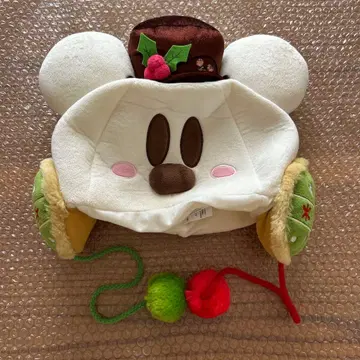 디즈니 팬캡 미키 귀달린 크리스마스 눈사람