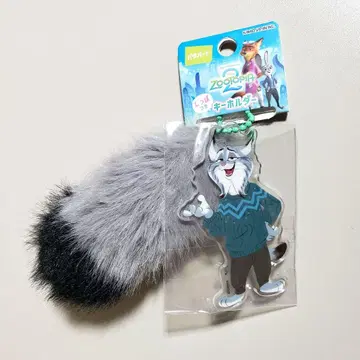 주토피아 꼬리 달린 키링 파우버트