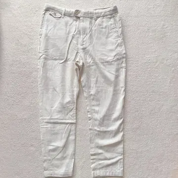 바나나리퍼블릭 남성용 화이트 치노 팬츠 31 x 30