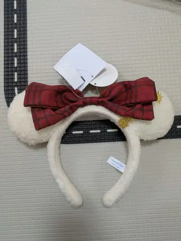 [ 택 포함 미사용 새상품 ] 크리스마스 디즈니 머리띠 2025