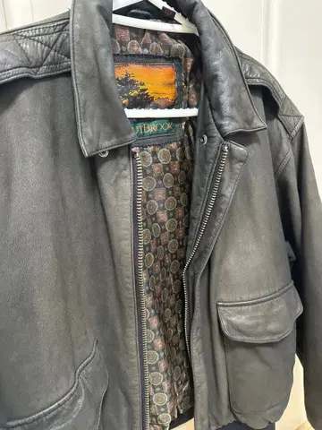 OUTBROOK 빈티지 가죽 자켓 L size