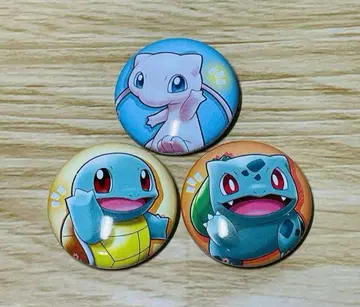 포켓몬 캔뱃지 with you 뮤우 이상해씨 꼬부기