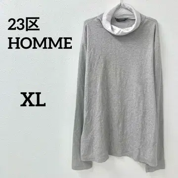 23구 옴 터틀넥 긴팔 티셔츠 그레이 48