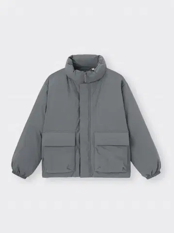 새상품급 지유 GU 히트 패디드 스탠드 블루종 그레이 S