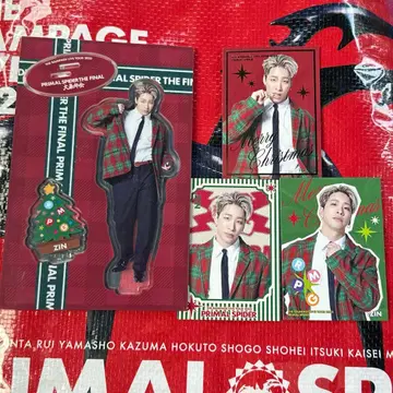 진 사카모토진 아크릴 스탠드 카드 3종 세트