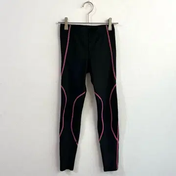4370 와코루 CW-X 스패츠 레깅스 압박 블랙 핑크 M