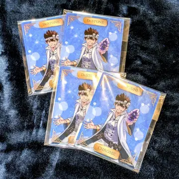 Dr.STONE eeo 복권 크롬 아크릴 카드 4개 묶음 판매